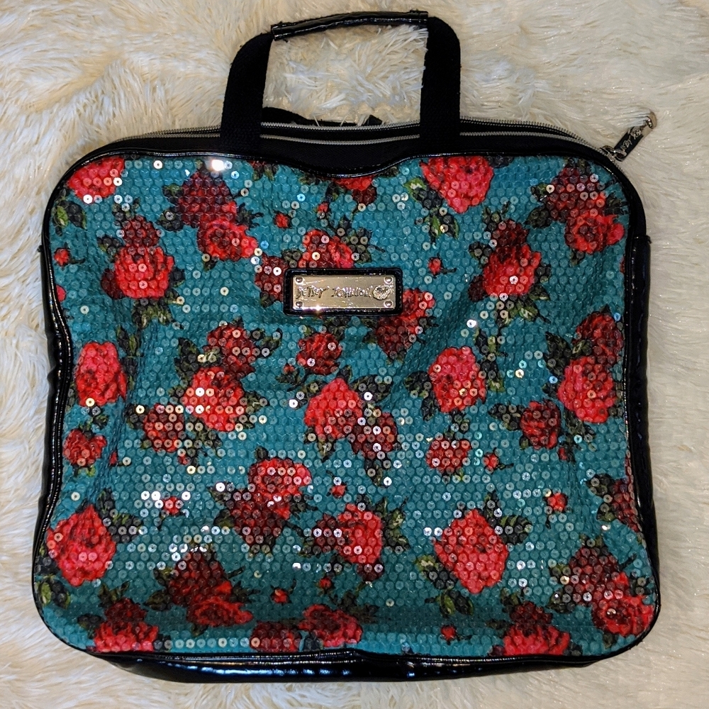 Betsey Johnson Sequined Laptop Bag